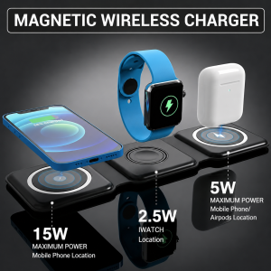 3 in 1 Magnetic Wireless charger Foldable 15W Original Charging Station