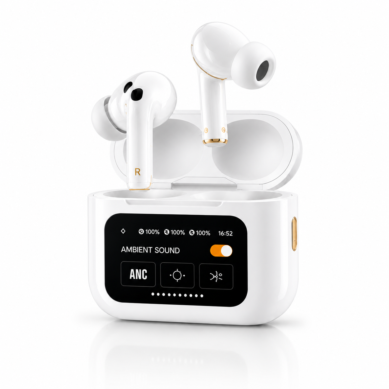 White A9 Pro ANC Wireless Earbuds