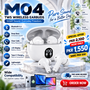 TWS Wireless Earbuds with LED Display
