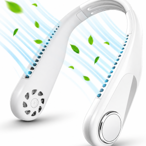 Portable Neck Fan Bladeless Hanging Neck Fan for Personal Cooling – Lightweight & Rechargeable