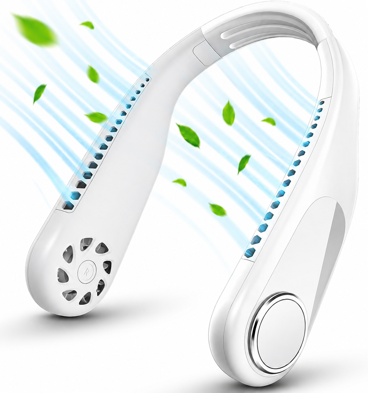 Portable Neck Fan Bladeless Hanging Neck Fan for Personal Cooling – Lightweight & Rechargeable