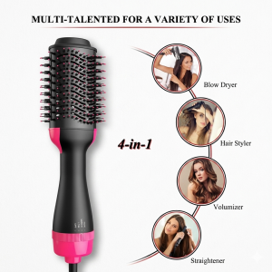One Step Hot Air Brush | 4-in-1 Dryer, Straightener & Volumizer